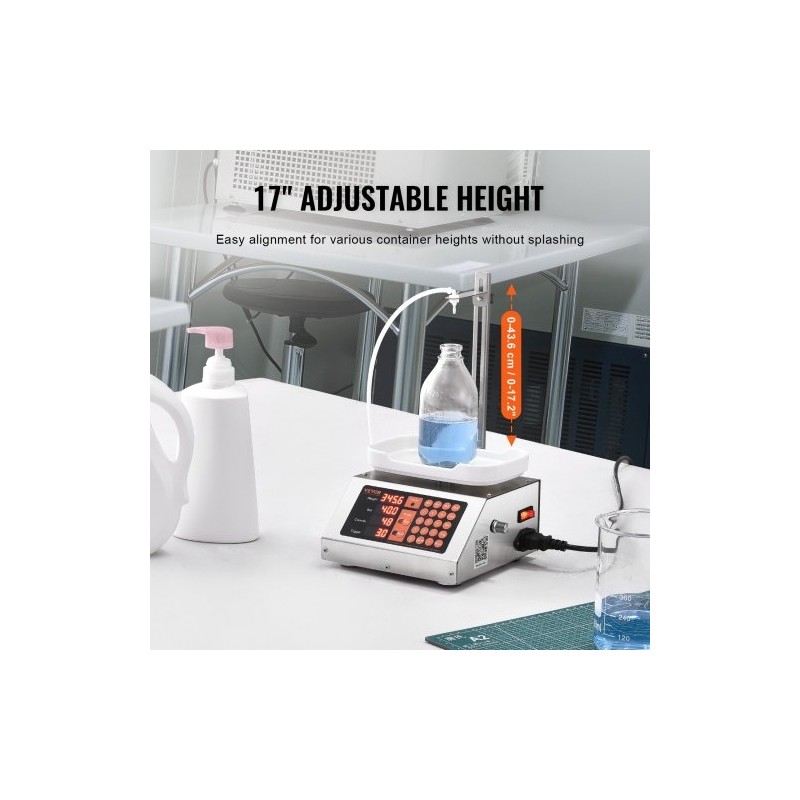 Nestetäyttökone 5–50 g annostelulla peristalttipumpulla digitaalinen ohjaus 201-ruostumatonta terästä yksisuuttiminen