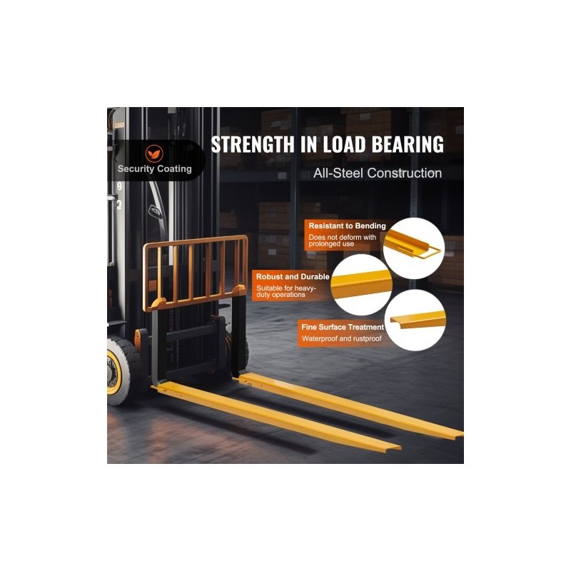 Trukkipiikin jatkeet Q235 hiiliteräs 2440 mm 125 mm leveys 1 pari