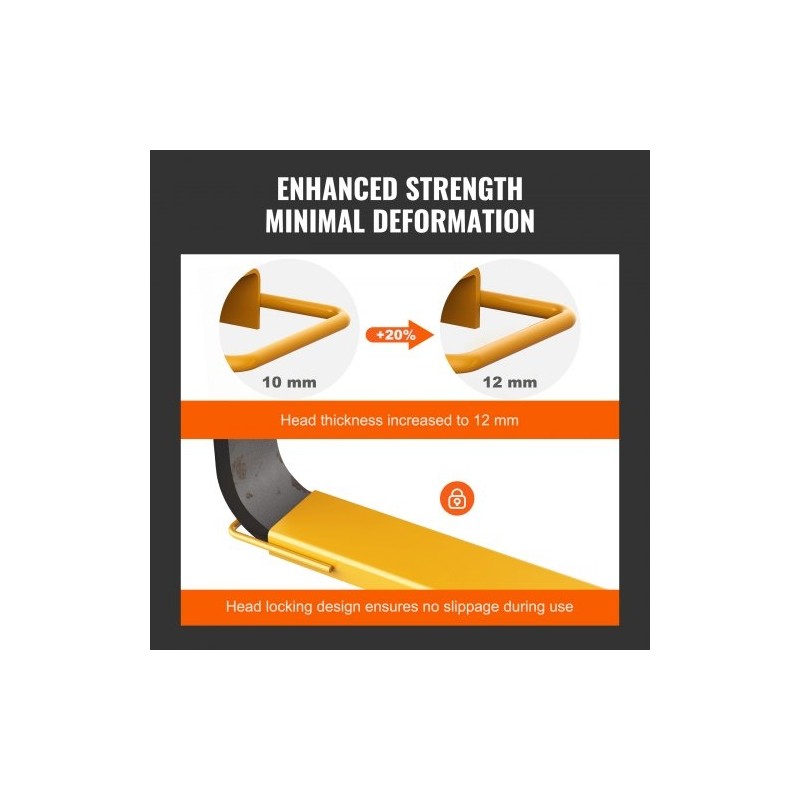 Trukkipiikin jatkeet Q235 hiiliteräs 2440 mm 125 mm leveys 1 pari