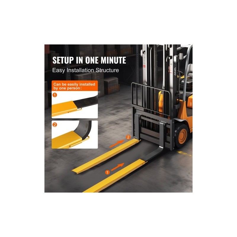 Trukkipiikin jatkeet jauhemaalattu hiiliteräs 2130 mm sisäleveys 115 mm 1 pari