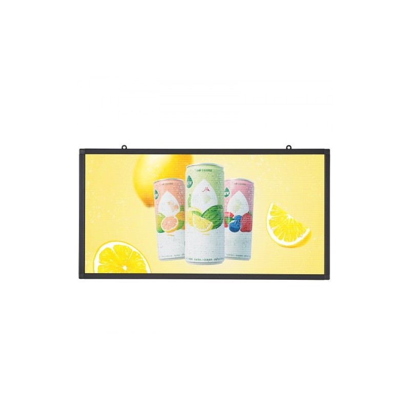 Ohjelmoitava täysvärinen P5 vierivä LED-kyltti 67x35 cm alumiini ABS WiFi USB