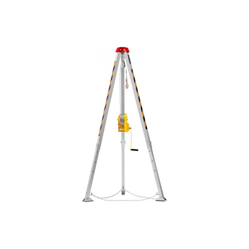 Kolmijalkasarja suljettuihin tiloihin metallirunko 1179 kg 30 m vaijeri