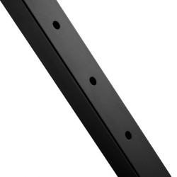 Kaapelikaidepilari ruostumaton teräs 42 tuumaa 4 kpl musta 13 vaakasuoraa porattua reikää