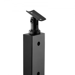 Kaapelikaidepilari ruostumaton teräs 42 tuumaa 4 kpl musta 13 vaakasuoraa porattua reikää