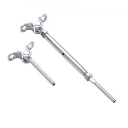 Kaidevaijerisarja T316 ruostumaton teräs 3 2 mm vaijerille puutolppiin 20 kpl