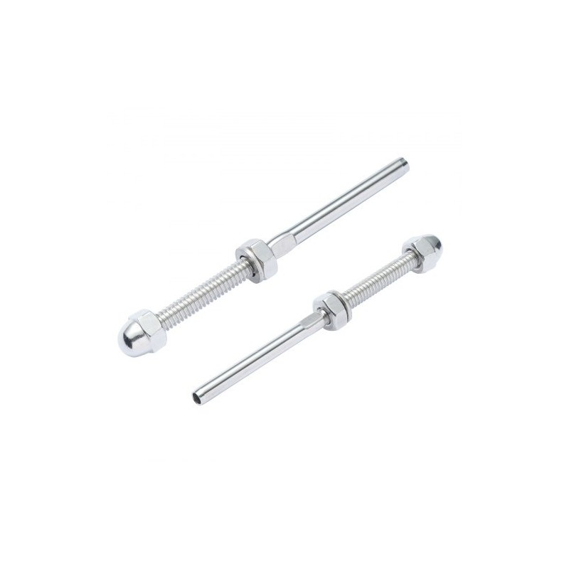 Kaapelikiristin T316-ruostumatonta terästä 3,2 mm kaapeleille puu- ja metallipylväisiin