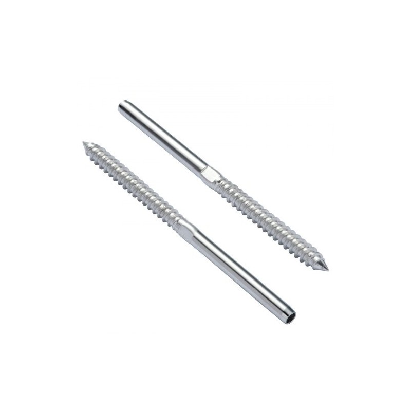 Kaapelikaide tarvikepakkaus T316 ruostumatonta terästä 3,2 mm 102 kpl puupylväisiin