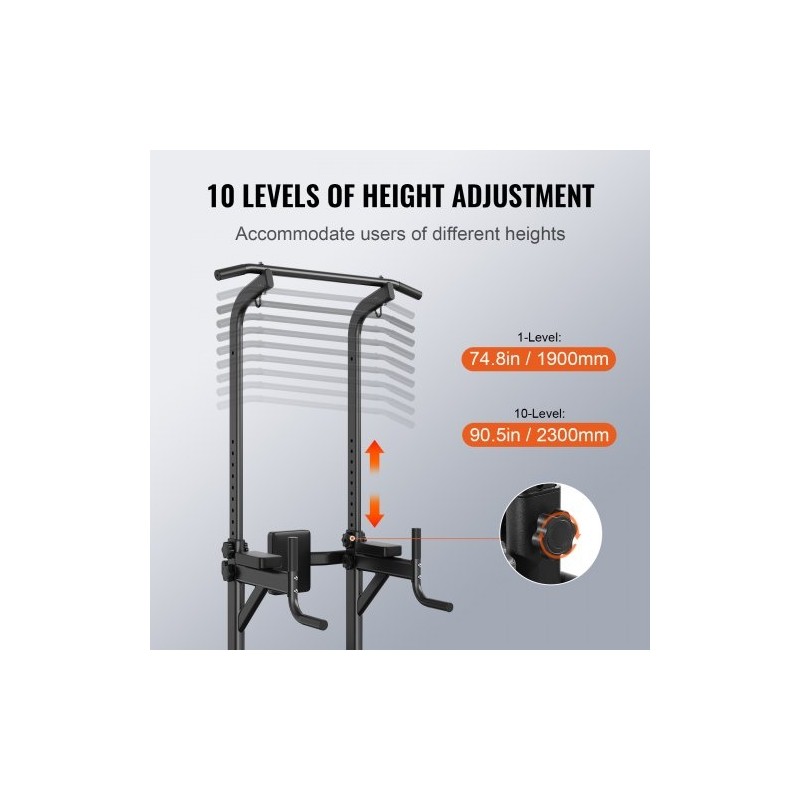 Leuanvetoteline ja dippiasema hiiliteräsrunko kymmenportainen korkeussäätö irrotettava kaksiasentoinen penkki selkänoja