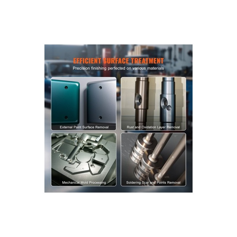 Pöytämallinen hiekkapuhalluskaappi 94,6 L kylmävalssattu teräsrunko alumiinipistooli 4 keraamista suutinta