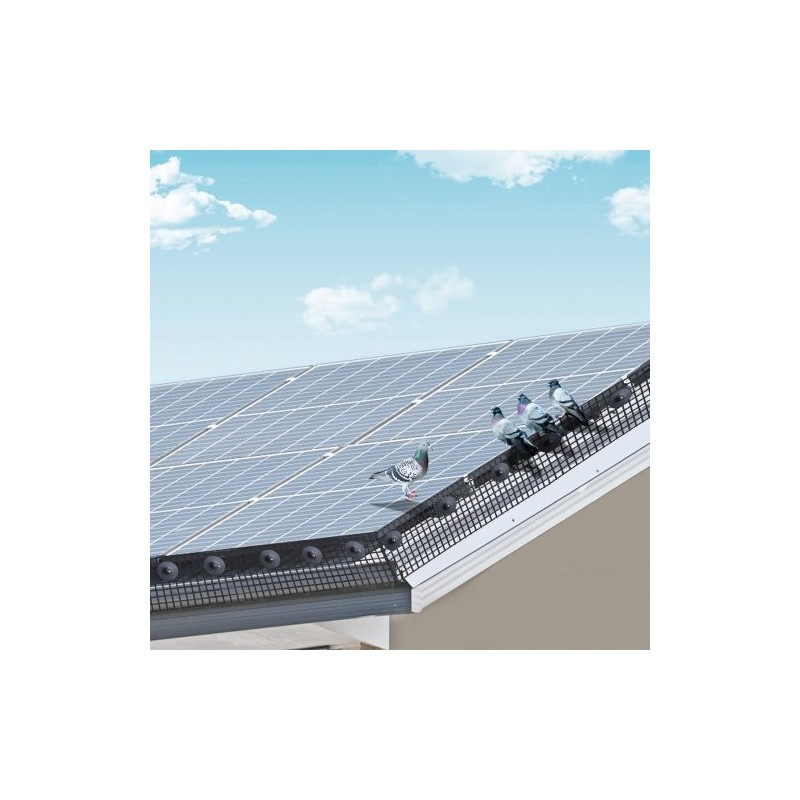 Aurinkopaneelin suojaverkko galvanoitua terästä PVC-pinnoitteella 15 x 1524 cm 12,7 mm