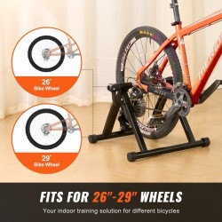 Harjoitusteline taittuva hiiliteräsrunko nestetoimisella vastuksella 26–29-tuumaisille pyörille pikavapautusvivulla