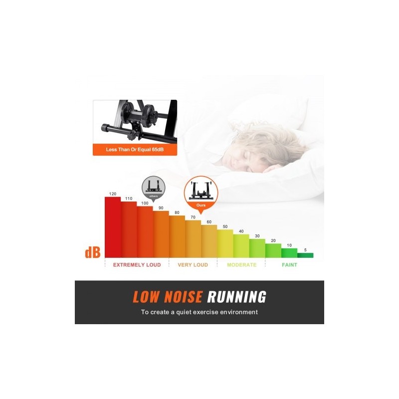 Sisäharjoitteluteline polkupyörälle hiiliteräsrunko 26–29 tuuman rengaskoko magneettivastus taittuva pikalukitus