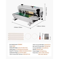 Nauhatiivistekone ruostumatonta terästä sauman leveys 6–12 mm kalvopaksuus 0,02–0,8 mm