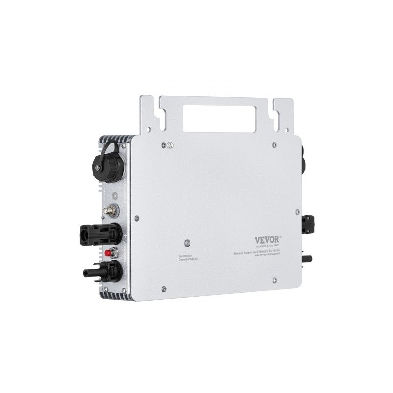 Mikroinvertteri 800W alumiinikuori IP65 18–50 V verkkoon liitettävä langaton etäseuranta