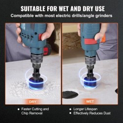 Timanttireikäsahasarja 6 osaa 20 25 35 50 75 100 mm laatoille