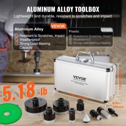 Timanttireikäsahasarja 6 osaa 20 25 35 50 75 100 mm laatoille