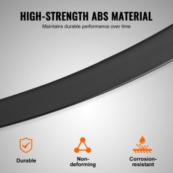 Takaspoileri 1200 mm ABS-muovinen Tesla Model Y mattamusta uunipoltettu pinta