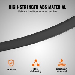 Takaspoileri ABS 1225 mm yhteensopiva Tesla Model 3 mattamusta leivottu maalipinta