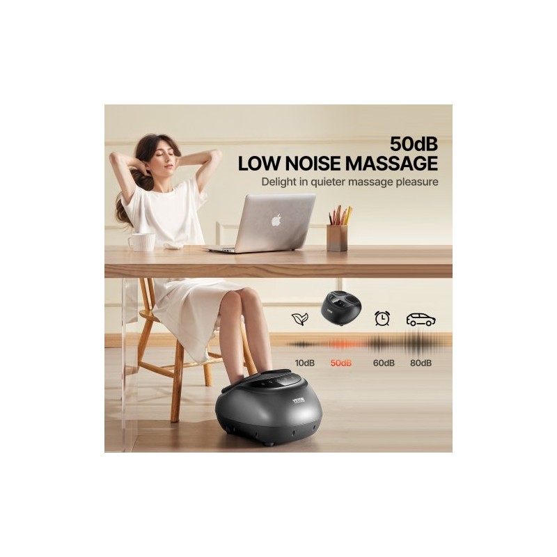 Sähköinen jalkahieroja lämmityksellä syvävaikutteinen rullaus shiatsu kompressio ajastimella sopii kengänkokoon 12