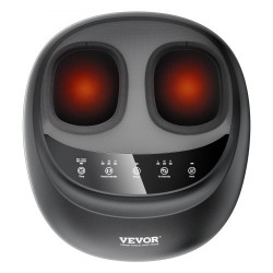 Sähköinen jalkahieroja lämmityksellä syvävaikutteinen rullaus shiatsu kompressio ajastimella sopii kengänkokoon 12