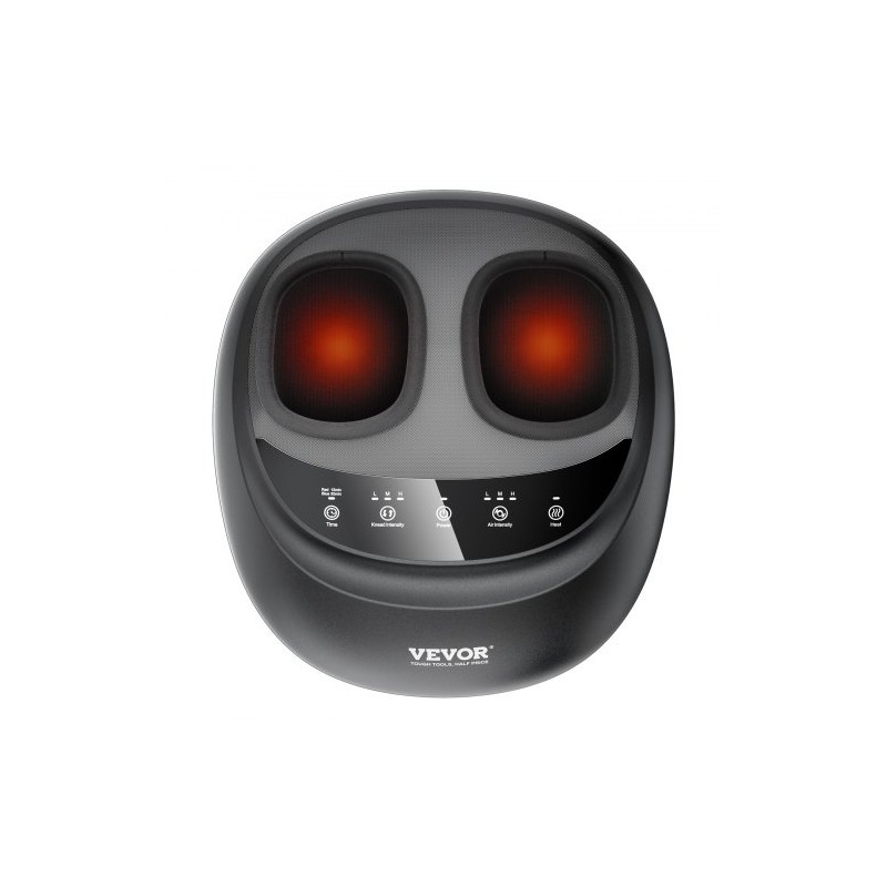 Sähköinen jalkahieroja lämmityksellä syvävaikutteinen rullaus shiatsu kompressio ajastimella sopii kengänkokoon 12