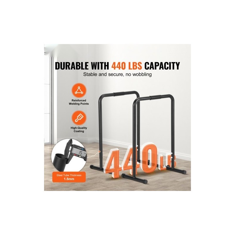 Dippiteline teräs 200 kg kantavuus säädettävä korkeus ja leveys pehmustetut kahvat