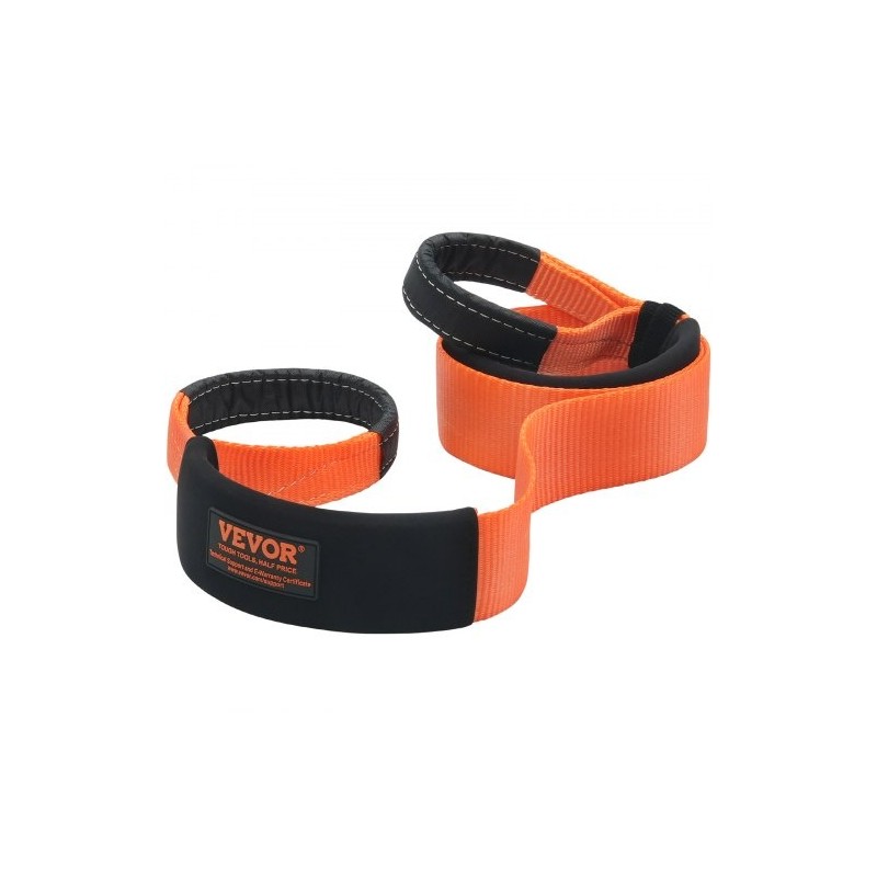 Hinausliina polyesteristä 7,6 cm 2,4 m 16329 kg kolmoisvahvistetut lenkit ajoneuvojen hinaukseen