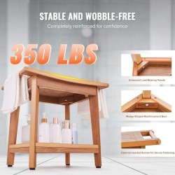 Suihkupenkki polystyreeninen 530×355×470 mm kantavuus 158,8 kg säilytystasolla