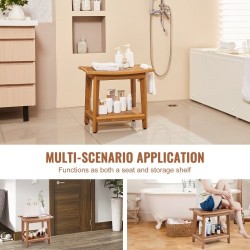 Suihkupenkki polystyreeninen 530×355×470 mm kantavuus 158,8 kg säilytystasolla