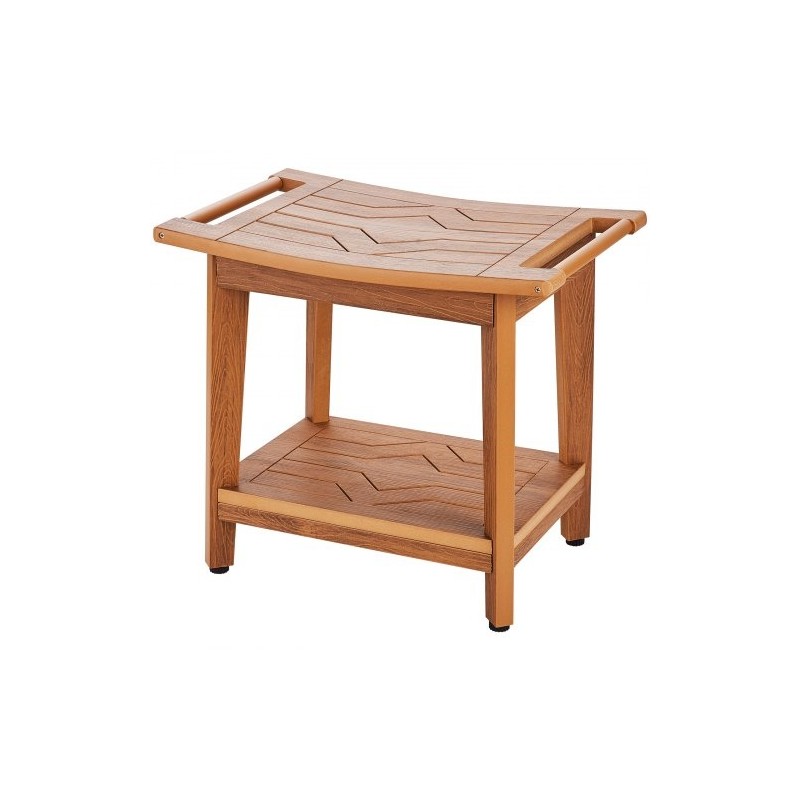 Suihkupenkki polystyreeninen 530×355×470 mm kantavuus 158,8 kg säilytystasolla