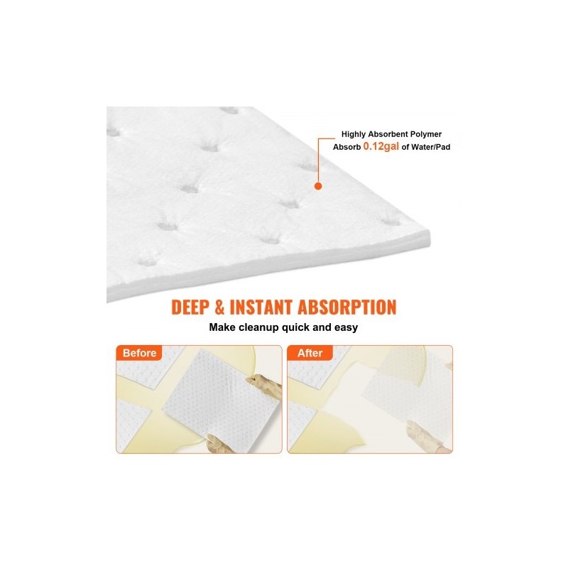 Öljynimeytysliinat polypropeeni 380 x 500 mm 100 kpl vain öljylle