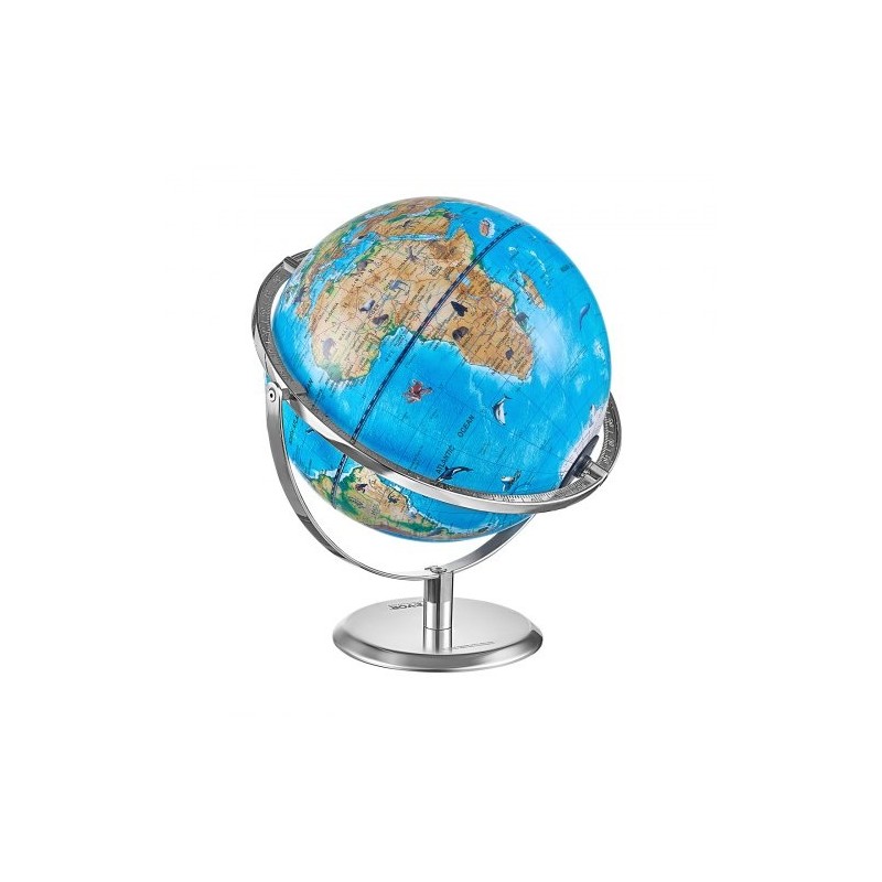 Maapallo ABS-muovi 254 mm lisätyn todellisuuden sovelluksella LED-yövalolla metallijalustalla 720°