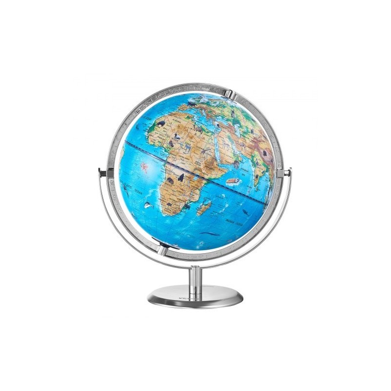 Maapallo ABS-muovi 254 mm lisätyn todellisuuden sovelluksella LED-yövalolla metallijalustalla 720°