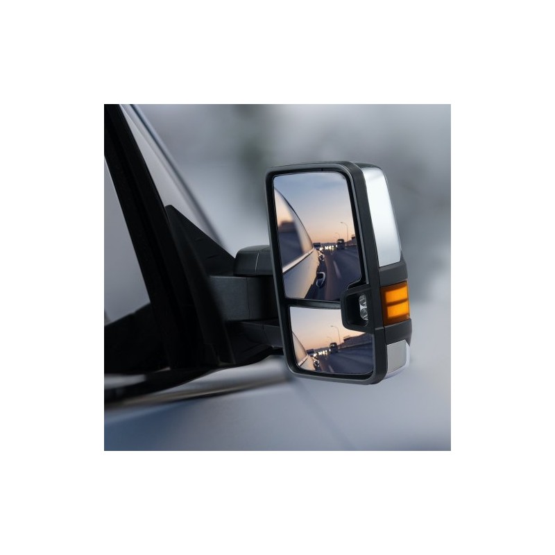 Vetypeilit pari musta sähkösäädöllä lämmitys suuntavalo LED-ajovalo Chevrolet Silverado 2003–2007 GMC Cadillac