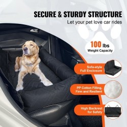 Koiran autopenkki ultraäänellä tikattu vedenpitävä kangas polypropeenipuuvillatäyte sopii enintään 45 kg koirille