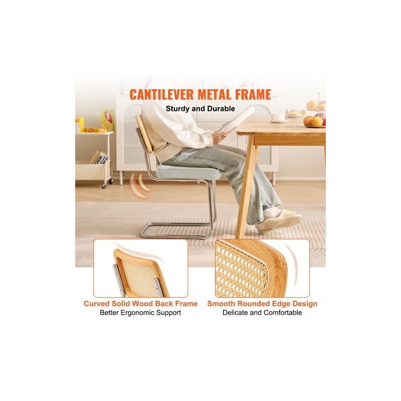 Rottinkiselkänojaiset samettiset tuolit metallirungolla neljä kappaletta pehmeällä istuintyynyllä