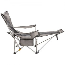 Taittuva retkituoli seosteräsrunko verkkokangas neliasentoinen selkänoja irrotettava jalkatuki niskatyyny