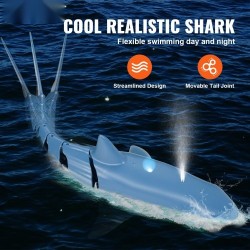 Radio-ohjattava hailelu ABS-muovinen vesitiivis kaksipotkurinen 2.4GHz kaksi akkua