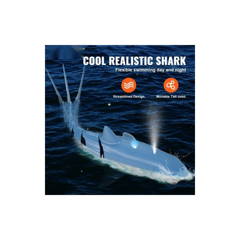 Radio-ohjattava hailelu ABS-muovinen vesitiivis kaksipotkurinen 2.4GHz kaksi akkua