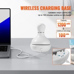 Sähköinen päänahan hierontalaite ladattava IPX7-vesitiivis 8 irrotettavaa hierontapäätä 6 tilaa