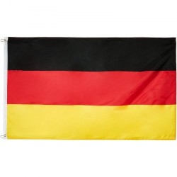 Teleskooppinen alumiiniseoslippusalko 6,09 m ulkokäyttöön musta Saksan lippu mukana