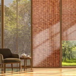 Ruokoaita 100 % luonnollinen ruoko 5 x 1,2 m ruskea parveke