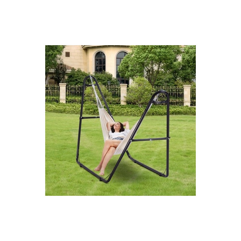 Teräsriippumattojalusta 2,4–4,1 m riippumatoille 1–2 hengelle 550 paunaa