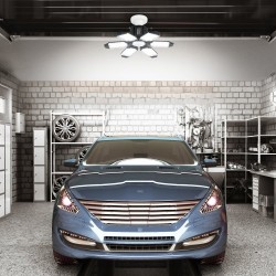 LED-autotallivalo 2 kpl 15000 lumenia 6500 kelvin 6 säädettävää paneelia E26/E27-kannalle