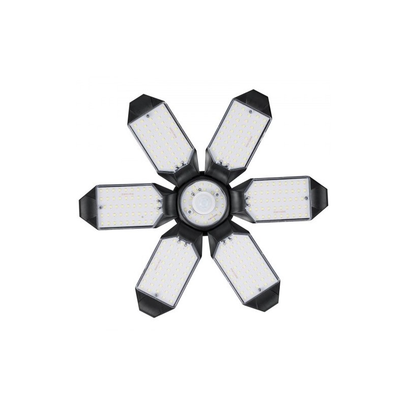 LED-autotallivalo 2 kpl 15000 lumenia 6500 kelvin 6 säädettävää paneelia E26/E27-kannalle