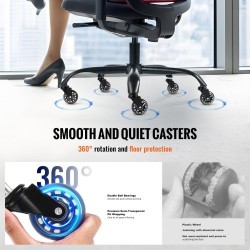 Toimistotuolin jalkaristikko 710 mm musta 1134 kg kantavuus kaasujousella ja rullilla