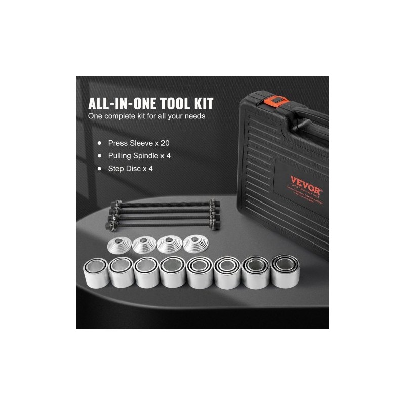 Holkkien veto ja puristussarja 28-osainen teräksinen 20 holkkia kantolaukulla