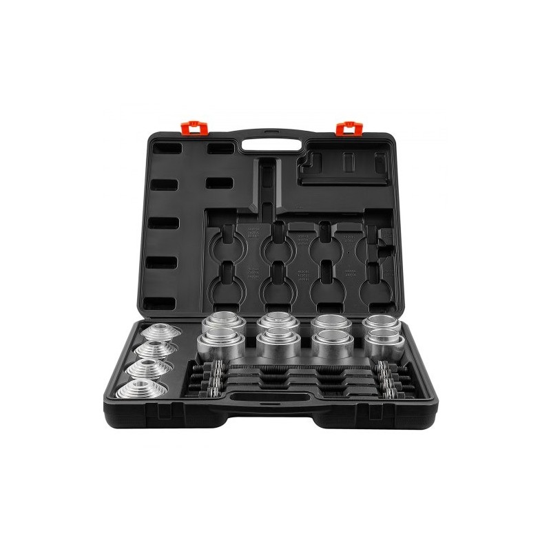 Holkkien veto ja puristussarja 28-osainen teräksinen 20 holkkia kantolaukulla