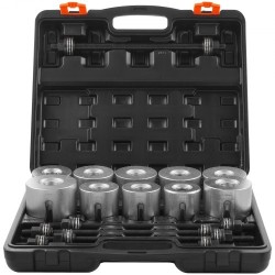 Holkkilaakerin irrotus ja asennussarja 27 osaa holkit terästä kantolaukussa