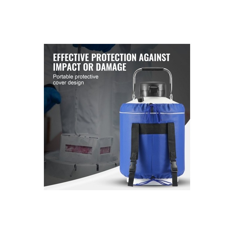 Nestetypensäiliö 6 l ilmailutason alumiinirakenteinen tyhjiöeristetty 6 kasettia kantolaukku